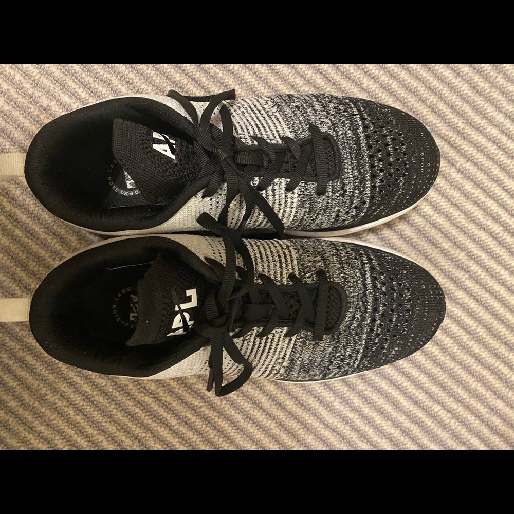 Black and white APL training sneakers